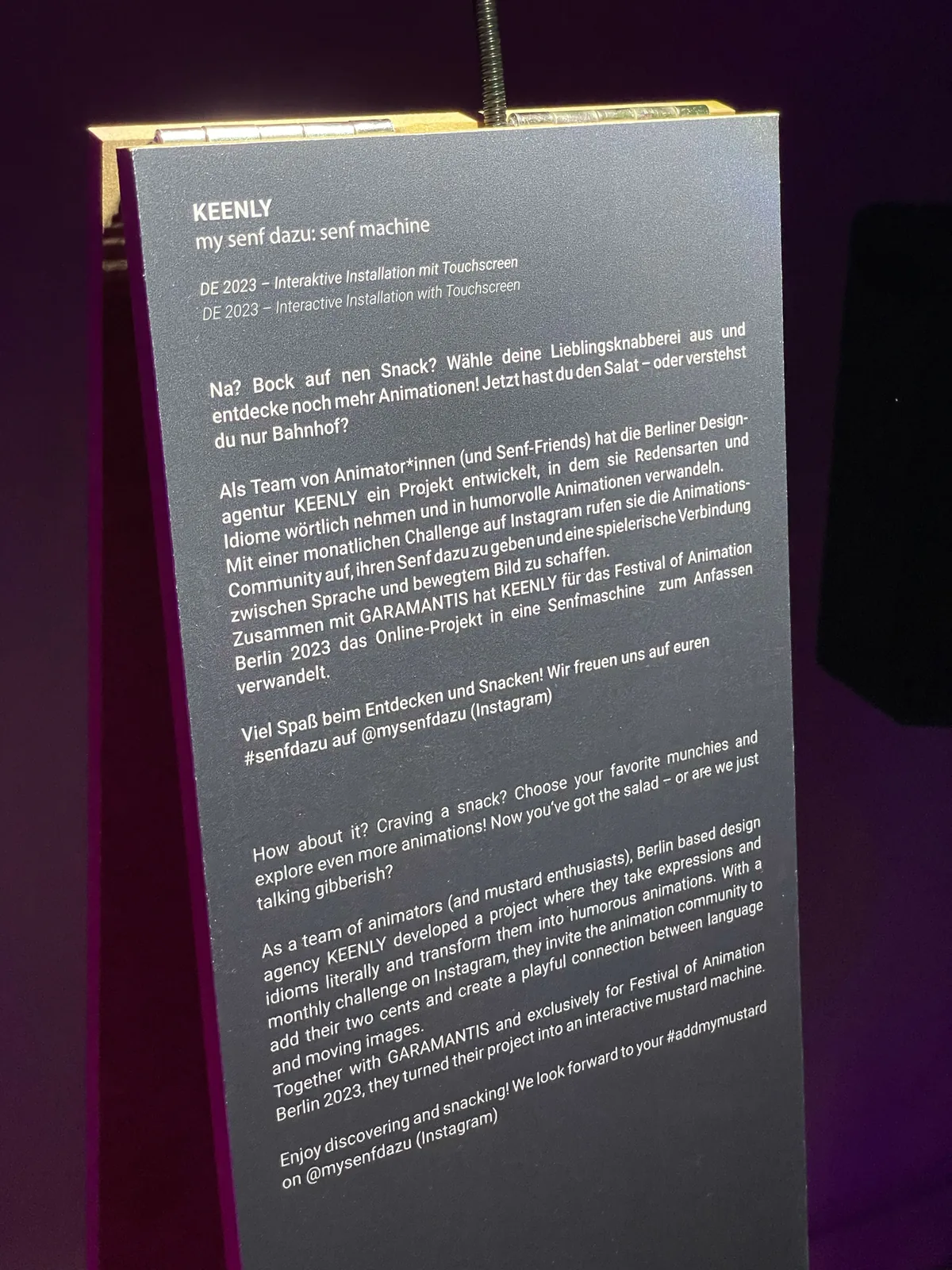MySenfDazu – Instagram-Challenge und interaktive Installation – Vor Ort auf der FAB 2023 – Bild 6