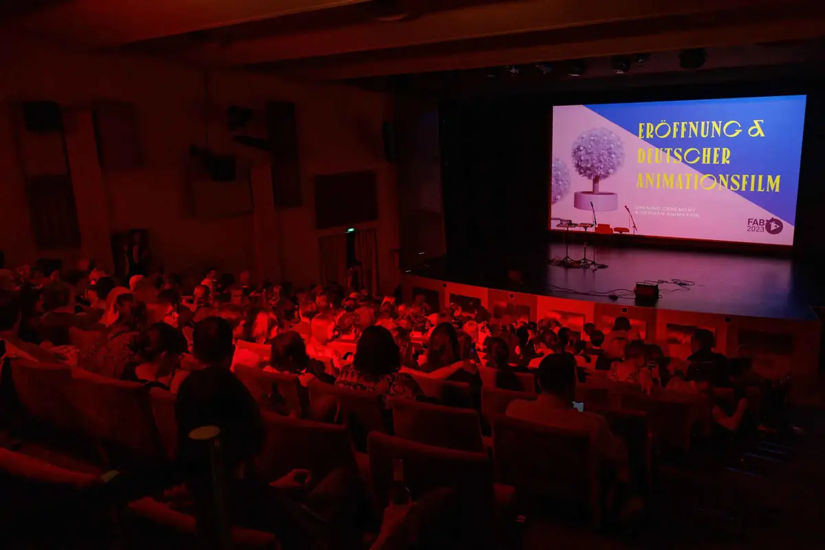 Festival of Animation Berlin – Festival-Branding 2023 · Eröffnung im Kino, Featured Artist: dyrdee